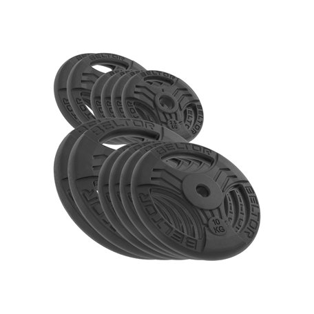 BELTOR ZESTAW 100KG OBCIĄŻENIE ŻELIWNE KIEROWNICA 29MM FASTGRIP