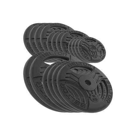 BELTOR ZESTAW 115KG OBCIĄŻENIE ŻELIWNE KIEROWNICA 29MM FASTGRIP