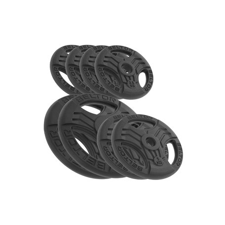 BELTOR ZESTAW 40KG OBCIĄŻENIE ŻELIWNE KIEROWNICA 31MM FASTGRIP