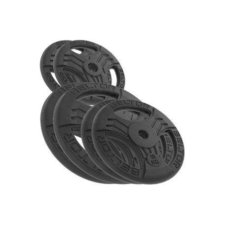 BELTOR ZESTAW 70KG OBCIĄŻENIE ŻELIWNE KIEROWNICA 31MM FASTGRIP