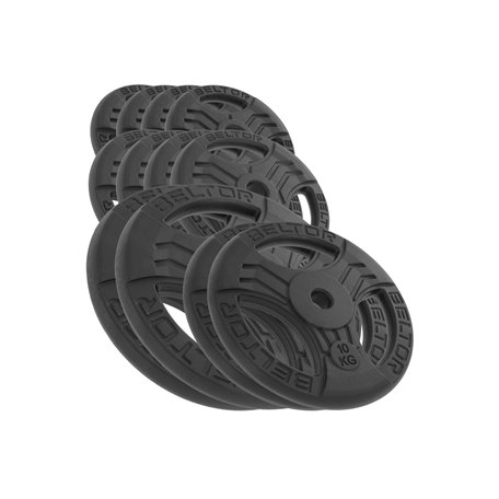 BELTOR ZESTAW 90KG OBCIĄŻENIE ŻELIWNE KIEROWNICA 31MM FASTGRIP