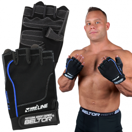 SKÓRZANE RĘKAWICZKI TRENINGOWE NA SIŁOWNIE BELTOR