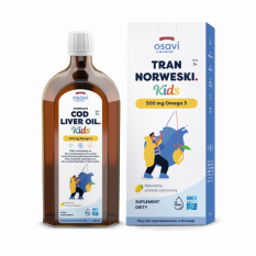Osavi Tran Norweski Kids, 500mg Omega 3 (Cytryna) - 500 ml.