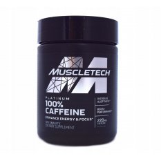 MuscleTech Platinum 100% Caffeine, 220 mg - 125 tablets