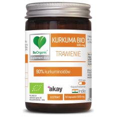 BeOrganic, Kurkuma BIO 90%, 500 mg x 50 kaps.