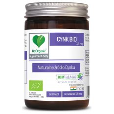 BeOrganic, Cynk BIO 7,5 mg x 60 tabletek