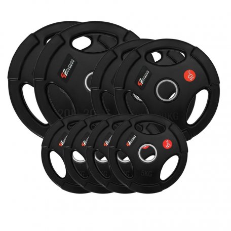 PF Zestaw 80kg Obciążenie Olimpijskie Gumowane 50mm