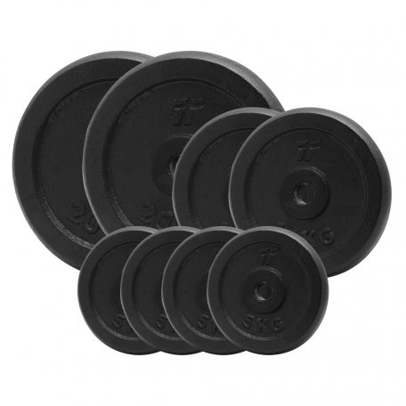 PlatinumFitness Zestaw 80kg Obciążenie żeliwne pełne 29mm