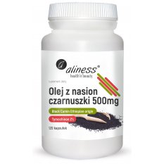 Aliness, Olej z nasion czarnuszki 2% 500 mg x 120 caps