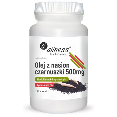 Aliness, Olej z nasion czarnuszki 2% 500 mg x 120 caps