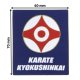 Beltor Zestaw 3 naszywek do naprasowania karate Kyokushinkai KANJI KANKU