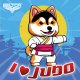 Naklejka I LOVE JUDO KIDS 02 Na zeszyt notes szafkę Wlepka 5x5cm