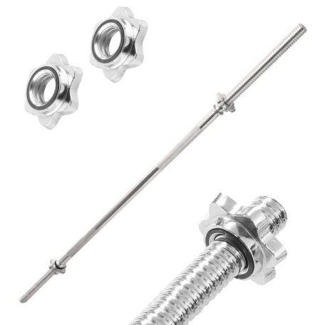 Platinum Fitness Gryf 120 cm / 28 mm z zaciskami