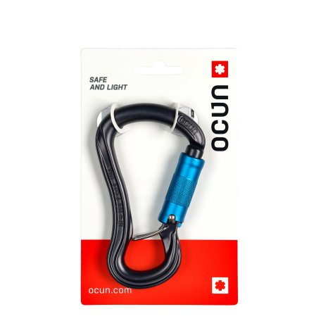 Karabinek Ocun CONDOR HMS TRIPLE anthracite/blue