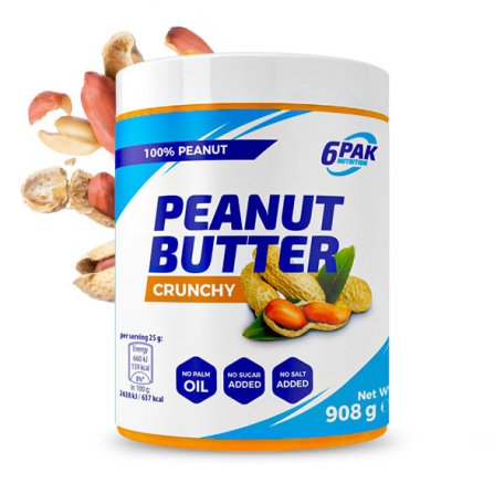 6 PAK PEANUT BUTTER PAK 908 g. CRUNCHY