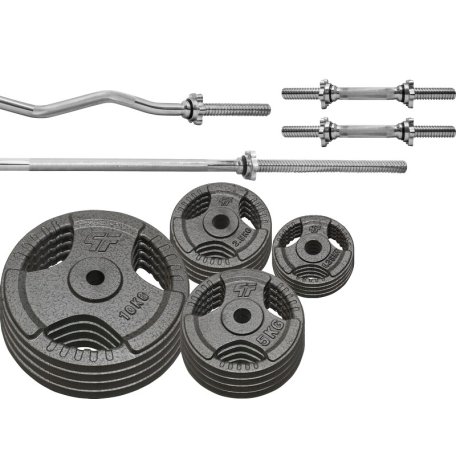 Platinum Fitness Zestaw 96KG Obciążenie Żeliwne 29mm + 4 Gryfy 28mm