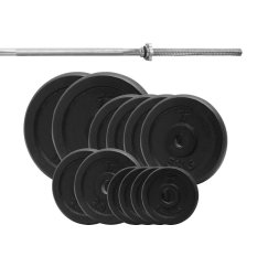 Platinum Fitness ZESTAW 60KG OBCIĄŻENIE ŻELIWNE 29MM + GRYF 180CM