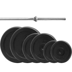 Platinum Fitness ZESTAW 80KG OBCIĄŻENIE ŻELIWNE 29MM + GRYF 180CM