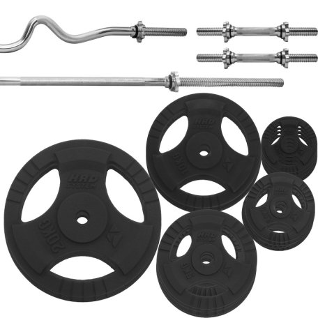 HRD System Zestaw 95 kg Obciążenie Żeliwne 29mm + 4x Gryf
