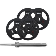 HRD System Zestaw Obciążenie Olimpijskie 53kg Gryf olimpijski