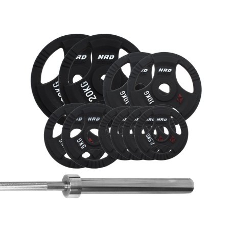 HRD System Zestaw Obciążenie Olimpijskie 93kg Gryf olimpijski