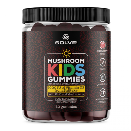 Solve Labs Mushroom Kids Gummies 60 gummies