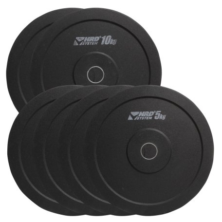 HRD System ZESTAW 40KG OBCIĄŻENIE OLIMPIJSKIE BUMPER 50,5MM
