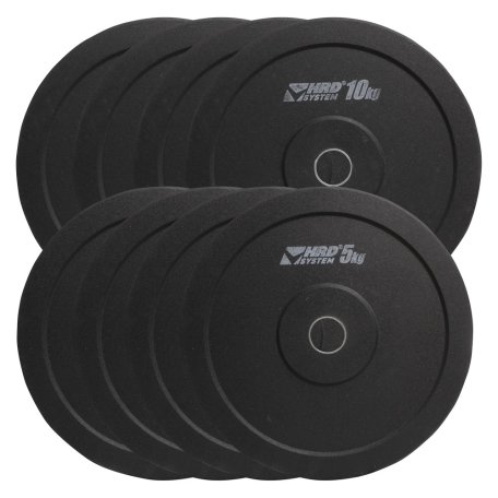 HRD System ZESTAW 60KG OBCIĄŻENIE OLIMPIJSKIE BUMPER 50,5MM