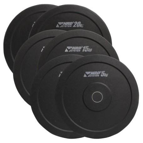 HRD System ZESTAW 80KG OBCIĄŻENIE OLIMPIJSKIE BUMPER 50,5MM