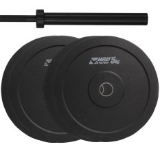 HRD System ZESTAW 50KG OBCIĄŻENIE OLIMPIJSKIE BUMPER + GRYF