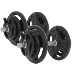 Beltor Regulowane hantle żeliwne 2x20kg + zaciski motylkowe czarne