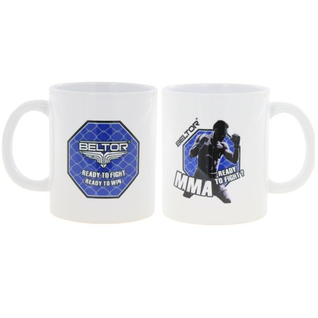 Beltor KUBEK MMA CAGE LOGO BIAŁY PREZENT