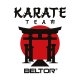 BELTOR NAKLEJKA KARATE VLEPKA PAPIEROWA TORII GATE BIAŁA w 8x8cm