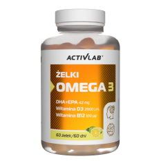 ACTIVLAB ŻELKI OMEGA 3 (SŁÓJ 60 ŻELEK) CYTRYNA - LIMONKA