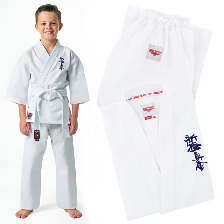 BELTOR KIMONO KARATE SHINKYOKUSHIN KARATEGA KEIKO Z HAFTEM POLSKIE