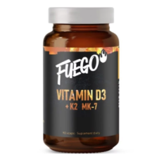 Fuego Vitamin D3 4000 iu (100mcg) + K2 MK7 (50mcg) 90 veg caps
