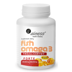Aliness Fish Omega 3 FORTE (90kaps) Trójglicerydy 500/250mg