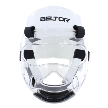 Beltor Kask piankowy z maską TYTAN biały