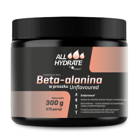 ALLHydrate Beta-Alanina 300g proszek 375 porcji