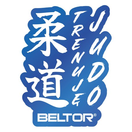 BELTOR JUDO MAGNES / MAGNET "KANJI BLUE" 45x60mm