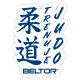 BELTOR JUDO MAGNES / MAGNET "KANJI WHITE" 45x60mm