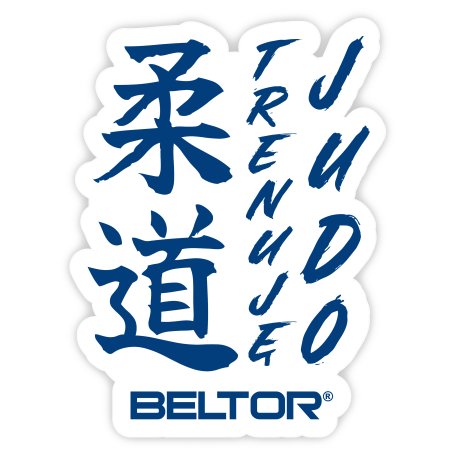 BELTOR JUDO MAGNES / MAGNET "KANJI WHITE" 45x60mm