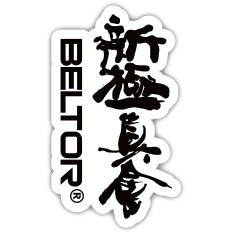 BELTOR MAGNES KARATE NA LODÓWKĘ KANJI SHINKYOKUSHINKAI 48x80 mm