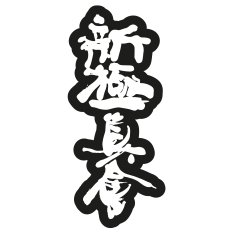 BELTOR MAGNES KARATE NA LODÓWKĘ KANJI SHINKYOKUSHINKAI 36x80 mm