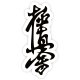BELTOR MAGNES KARATE NA LODÓWKĘ KANJI KYOKUSHINKAI 36x80 mm
