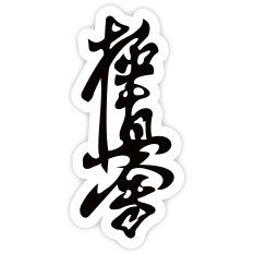 BELTOR MAGNES KARATE NA LODÓWKĘ KANJI KYOKUSHINKAI 36x80 mm