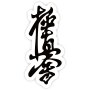 BELTOR MAGNES KARATE NA LODÓWKĘ KANJI KYOKUSHINKAI 36x80 mm