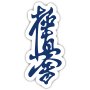BELTOR MAGNES KARATE NA LODÓWKĘ KANJI KYOKUSHINKAI 36x80 mm