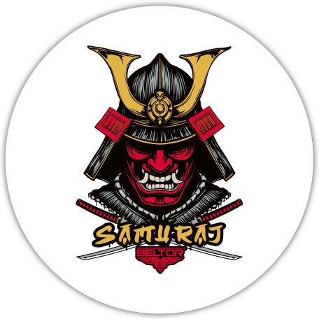 BELTOR MAGNES KARATE NA LODÓWKĘ SAMURAJ 60x60 mm