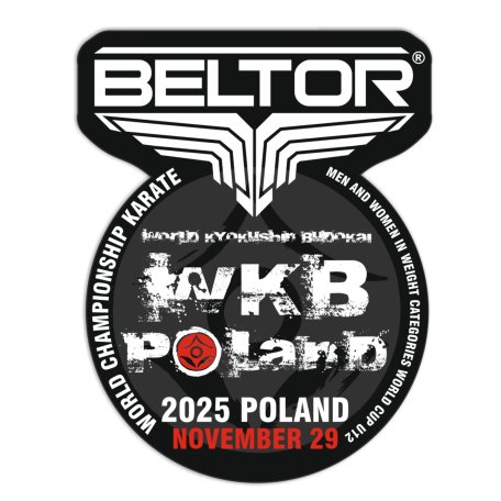 BELTOR MAGNES KARATE NA LODÓWKĘ WKB POLAND 55x70 mm